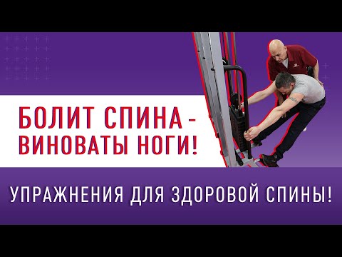 БОЛИТ СПИНА – ВИНОВАТЫ НОГИ! Упражнения для здоровой спины!