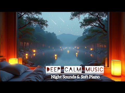Calming Music for Deep Sleep 🌙 3 Hours Soothing Piano & Night Ambience to Calm Mind & Reduce Stress 
