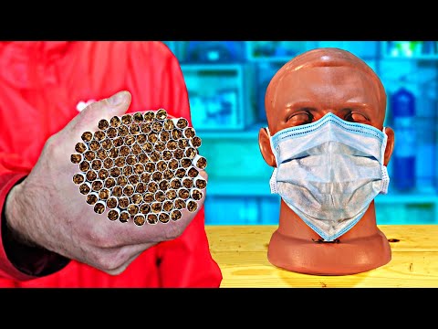 THEY PASSED THE SMOKE OF 100 CIGARETTES THROUGH THE MASK!