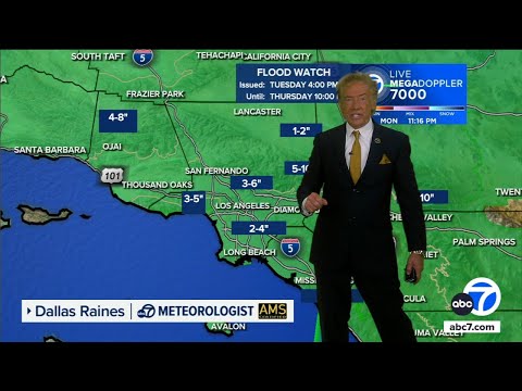 Major SoCal storm: Dallas Raines breaks down when rain will hit