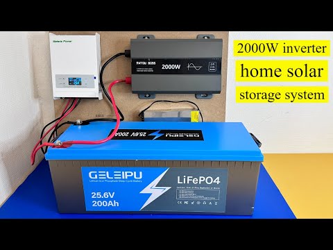 Complete installation home solar energy storage 24V system