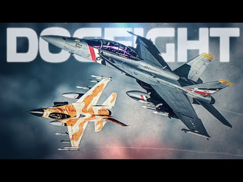 Navy Vs Air Force | F/A-18F Super Hornet Vs F-16C Viper | Digital Combat Simulator | DCS |