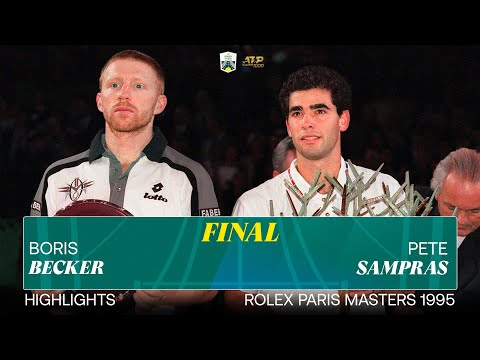 Boris Becker vs Pete Sampras 1995 Highlights | Rolex Paris Masters