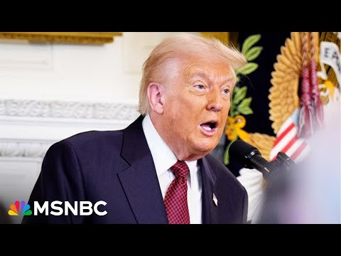 Trump makes an announcement from the Oval Office