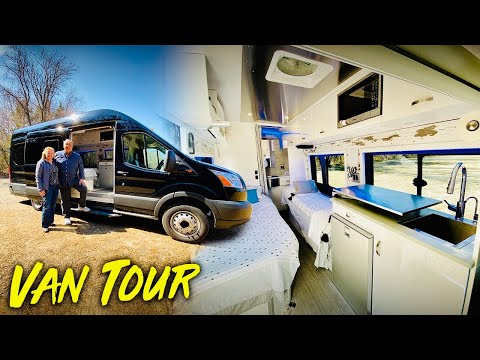 Home Builder Creates Extravagant DIY Van Conversion With Full Bath & Shower