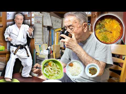 Blue Zone Okinawa: 88-Year-Old Grandpa’s Breakfast—Miso Soup, Four Salads & Karate