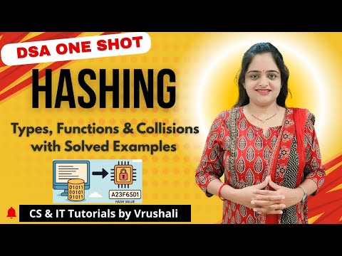 DSA 57 : Hashing Explained: Types, Functions & Collisions with Solved Examples