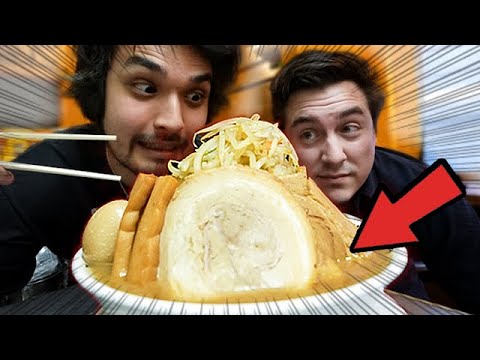 I Tried Japan's MONSTER Ramen Challenge (ft. Abroad in Japan) | 5,000+ CALORIES