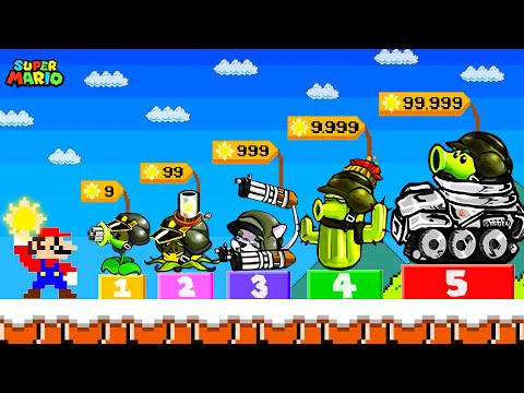 SUPER MARIO But it's Plants Vs, Zombies: Mario Can Buy ALL PvZ Fusion Plants | PVZ Animation