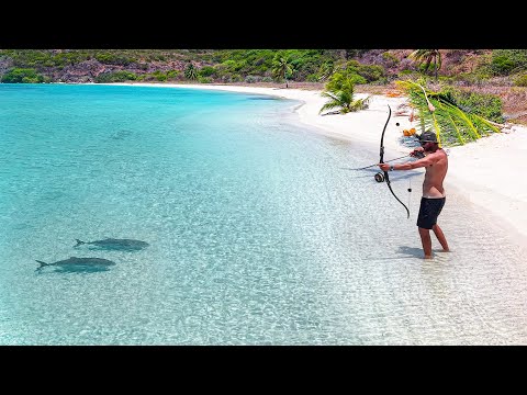 Bow & Arrow Survival Challenge on Tropical Island