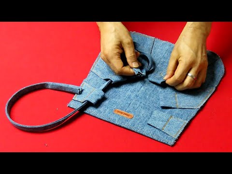 DIY안입는 청바지 절대 버리지 마세요! "명품백" 이 됩니다!/Don't throw away old jeans. It can be a "luxury bag"
