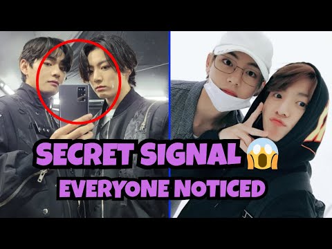 A SECRET SIGNAL FROM TAEHYUNG 😱 THIS WAS FOR JUNGKOOK AND EVERYONE KNOWS IT