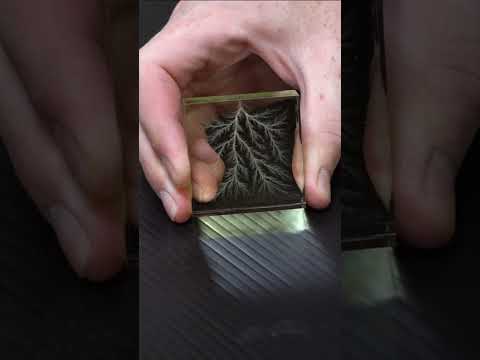 Holding Lightning in Acrylic #experiment #cool #scienceexperiment #wow #scienceproject  #lightning
