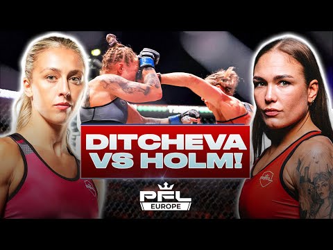 NO COMMENTARY FIGHT! | Dakota Ditcheva v Cornelia Holm | Full Fight | PFL Europe 3 2023