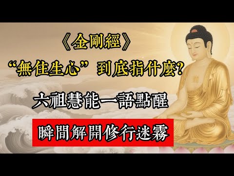 《金剛經》“無住生心”到底指什麼？六祖慧能一語點醒，瞬間解開修行迷霧！#佛教 #佛家 #佛法 #佛學知識 #佛學智慧 #修心修行 #佛教文化 #禪悟人生