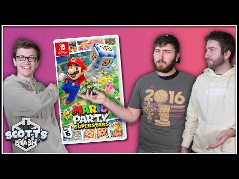 Scott, Sam and Eric Kick Back with Peach's Birthday Cake in Mario Party Superstars
