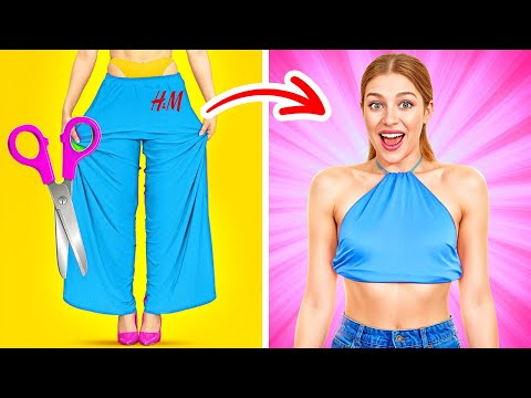 BRILLIANT CLOTHING HACKS 👗✨ Easy DIY Tricks to Upgrade Your Style by 123 GO! Planet
