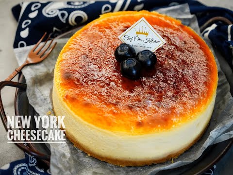 「簡易食譜」如何製作紐約芝士蛋糕/How to make NEW YORK Cheese Cake easy recipe/紐約經典重乳酪蛋糕食譜