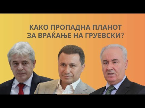 VO CENTAR Kako propadna planot za vrakjanje na Gruevski?