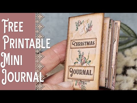 FREE PRINTABLE MINI CHRISTMAS JUNK JOURNAL - Tutorial