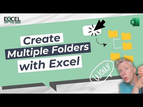 Create multiple folders at once with Excel (the easy way!) | Excel Off The Grid