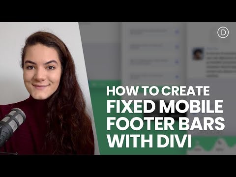 How to Create Fixed Mobile Footer Bars with Divi