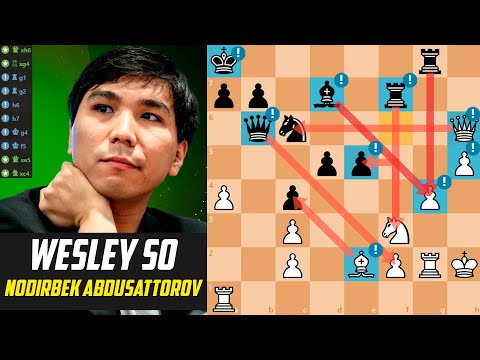 ♟️ Wesley So CRUSHES Nodirbek Abdusattorov! [Stockfish 17]