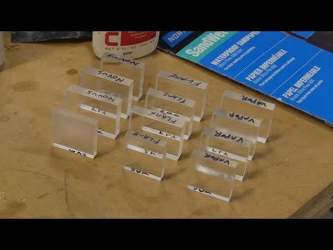 Optical finish for acrylic -- vapor polishing and other techniques