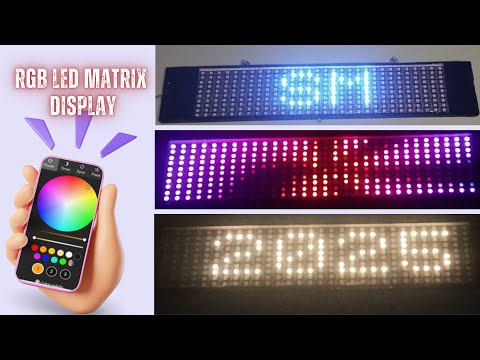 How to Make RGB Scrolling Text Display | WS2812 RGB LED Matrix Display | WS2812 + ESP8266 Project
