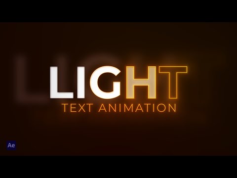 Create a glowing text animation in After Effects