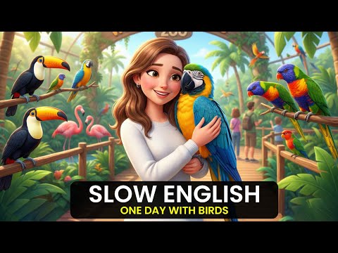 One Day With Birds | Easy English Listening Practice | A1 - A2 | Learn English Fast