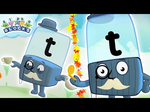 Travelling with Alphablock T - 30 Mins of Awesome Adventures🚂| Learn to Read | @officialalphablocks