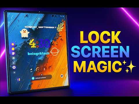 Samsung Galaxy Fold 7 or s24 ultra Stunning Lock Screen Customization with One UI 8