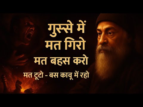 गुस्सा मत करो, प्रतिक्रिया मत दो – असली ताकत है खामोशी और आत्म-नियंत्रण - OSHO 