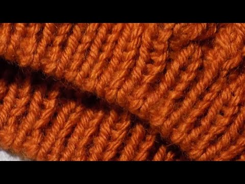 Итальянский набор петель при круговом вязании