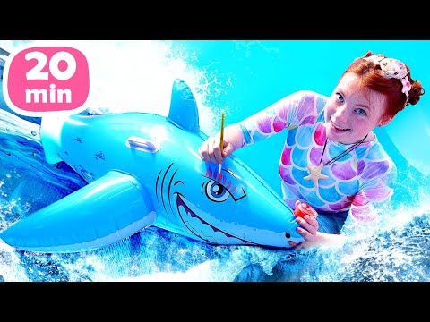 Die Meerjungfrau und Puppen. Spielzeug Videos für Kinder. 3 Folgen am Stück