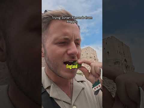 Trying Syrian Almonds from Aleppo