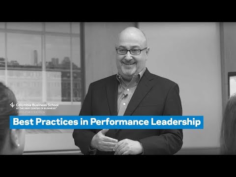 Best Practices in Performance Leadership