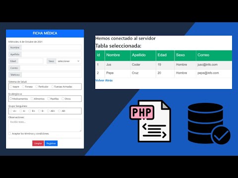 Registrar Datos de un Formulario en MYSQL con PHP y Mostrar Registro