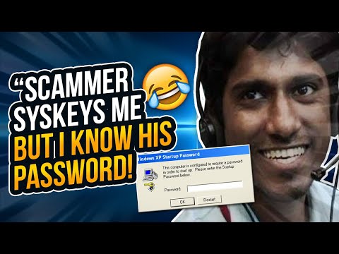 Scammer SysKeys me, but I know the password! LOL