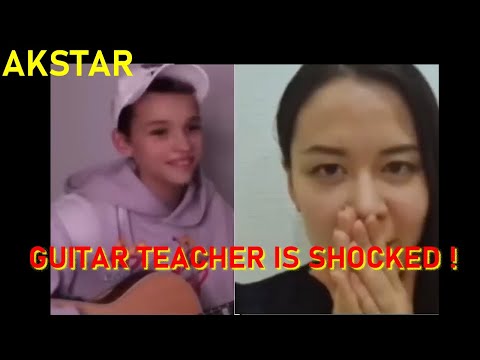 AKSTAR — GUITAR TEACHER IS SHOCKED! HE COULDN'T BELIEVE HIS EARS | Reaction