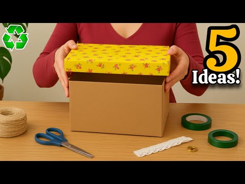 Super Beautiful but Low-Cost! 5 Best DIY Space-Saving Craft Ideas from Waste Material ♻️#2025
