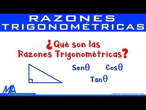 ¿Qué son las razones trigonométricas?  @MatematicasprofeAlex