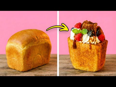Surprising Desserts Made with Basic Ingredients 🍨🔥
