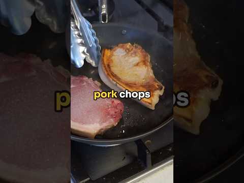 Cooking Pork Chops with the Sticky Misen's Carbon Nonstick