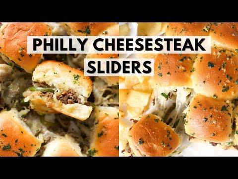 Perfect Size Philly Cheesesteak Sliders!🔥