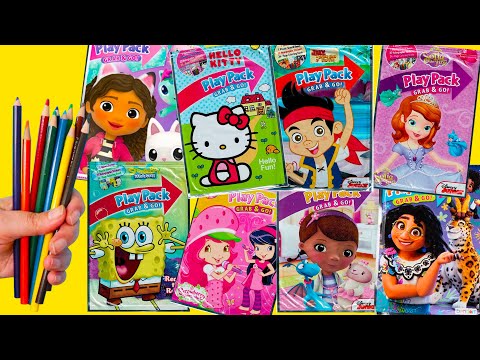 Gabby’s Dollhouse, SpongeBob, Hello Kitty Family Fun Coloring | Best Compilation Video for Kids