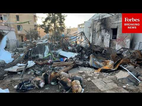 Buildings Toppled And Roads Covered In Rubble After Airstrikes Nearly Destroy Israeli City Of Dimona