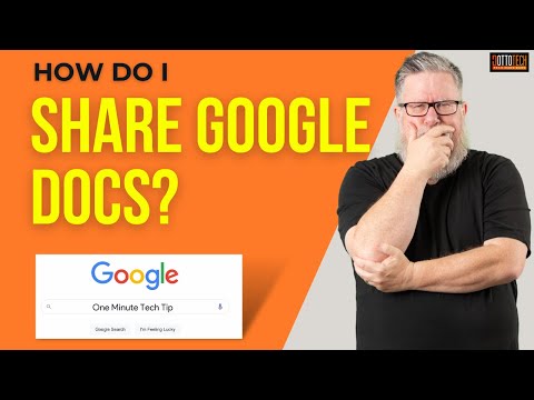How to Share a Google Doc