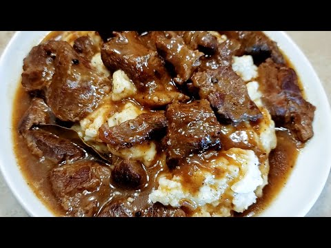 Most Tender Beef Tips and Gravy